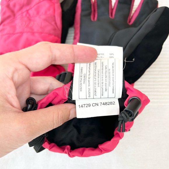 BURTON Dry Ride Gloves Snowboard Ski in Pink Youth Kids Girls X-Large - Picture 10 of 13